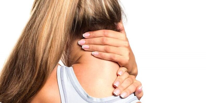 Dolor de cuello en una niña con osteocondrosis.
