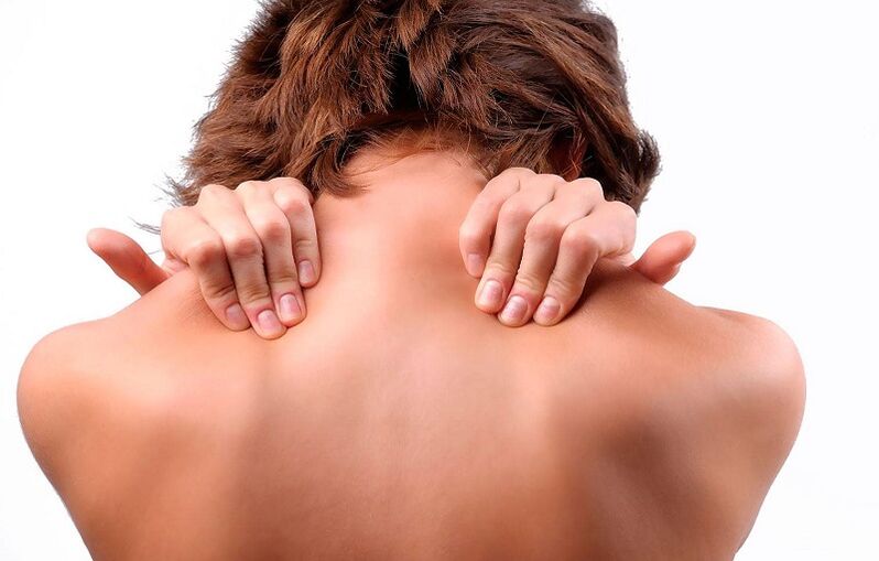 Dolor en la osteocondrosis cervical.