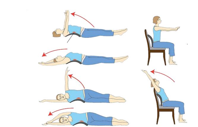 Ejercicios para la osteocondrosis.